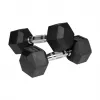 Dischi per manubrio in ghisa gommata HEX 2x6 kg REBEL ACTIVE