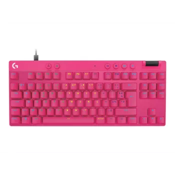 Tastiera da gaming Logitech G 920-013249 USB AZERTY francese rosa tenkeyless