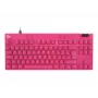 Tastiera da gaming Logitech G 920-013249 USB AZERTY francese rosa tenkeyless