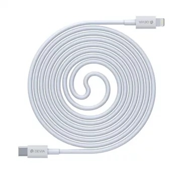 Cavo USB-C a Lightning Devia Smart Series PD 18W – bianco, certificato MFi