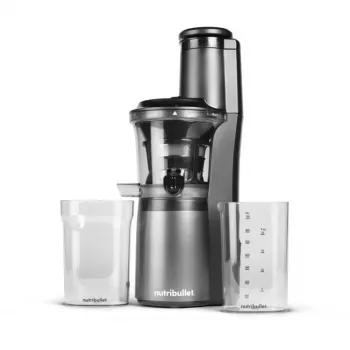 Slow Juicer NBJ500, spremiagrumi grigio/nero, 150 Watt