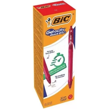 BIC penna gel Gelocity QUICK DRY rosso, confezione da 12 494671