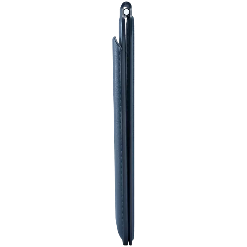 SATECHI portafoglio magnetico con supporto in pelle vegana (Dark Blue)