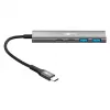 Hub USB slim 4 porte Goobay USB-C a/USB-A 5 Gbit/s - connettore maschio USB 3.2 (76563)