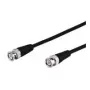 Wentronic Goobay cavo di collegamento BNC, nero, 1 m - connettore BNC maschio > connettore BNC maschio (50272)