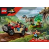 Set da costruzione LEGO Jurassic World 76972 Raptor Off-Road Escape, 285 pezzi, 2 minifigure, età 6+