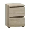 Comodino top e shop M2 SONOMA — comodino con 2 cassetti, rovere, 300×300×400 mm