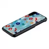 Custodia protettiva iKins per iPhone XR – nero design Poppin Rock