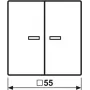 Jung HOME pulsante 2 canali BTA17102WW 1 (BTA17102WW)