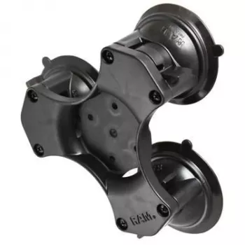RAM Mounts base a tripla ventosa Twist-Lock in composito nero RAP-365-224-1BU