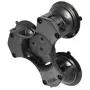 RAM Mounts base a tripla ventosa Twist-Lock in composito nero RAP-365-224-1BU