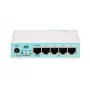 Mikrotik RB750GR3 router con filo Gigabit Ethernet turchese, bianco