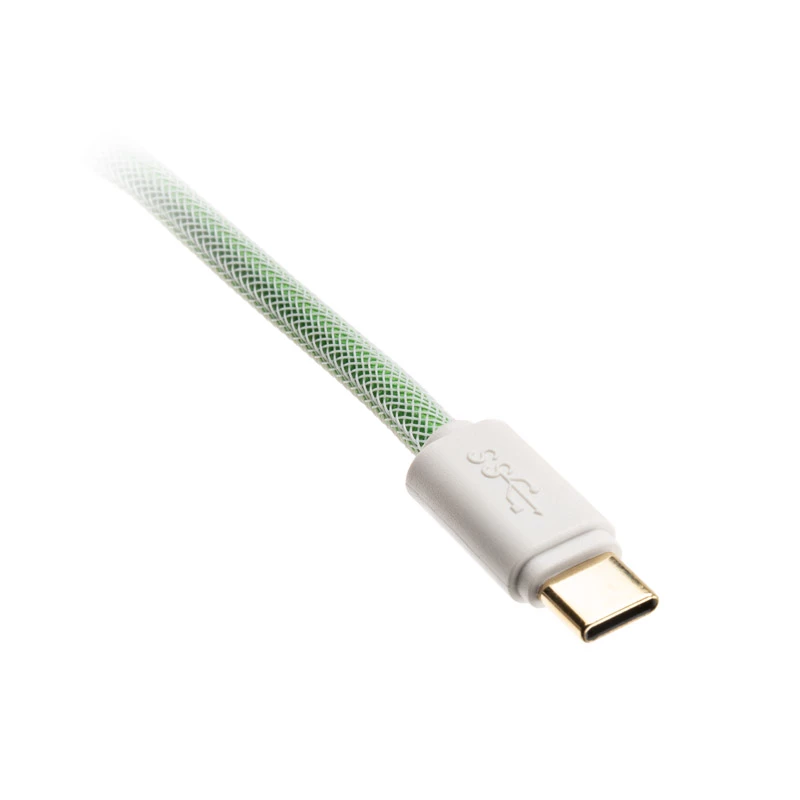 Ducky Premicord cavo USB 1,8 m USB A USB C blu verde