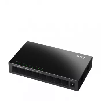 Switch managed Cudy GS108E 8 porte Gigabit Ethernet, 8x 10/100/1000 Mbps, case in metallo, switching 16 Gbps, IGMP & DHCP Snooping