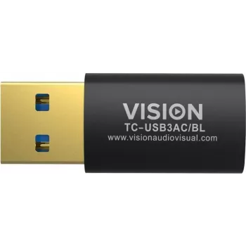 Vision Professional - Adattatore USB - USB Type-A (M) a 24 pin USB-C (F) - USB3.0 - nero (TC-USB3AC/BL)
