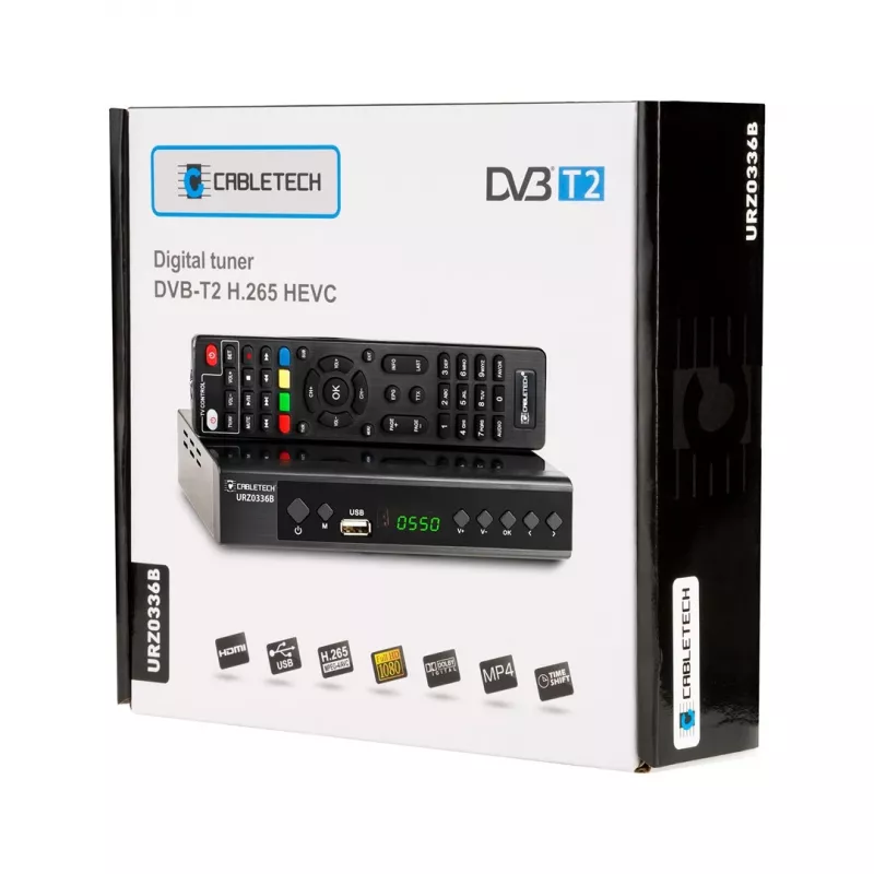 Cabletech URZ0336C sintonizzatore / decoder DVB-T2, H.265 HEVC
