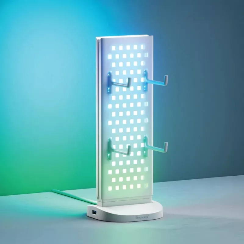Nanoleaf Pegboard Desk Dock, Bianco | 15 W | RGB
