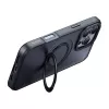Custodia protettiva con MagSafe McDodo PC-4933 per iPhone 16 Pro Max con supporto integrato, nero
