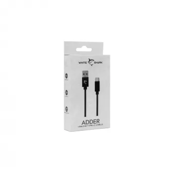 Cavo USB-a-USB-C White Shark Adder 2 m – cavo di ricarica e trasferimento dati, bianco