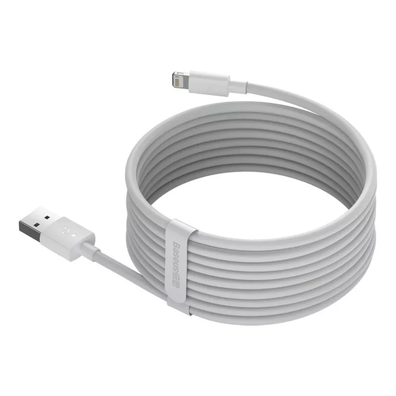 Cavo per cellulare Baseus TZCALZJ-02 bianco 1,5 m USB A Lightning