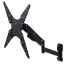 Supporto TV a gas MACLEAN MC-784 per televisori da 32–55 pollici, inclinazione e altezza regolabili, carico max. 21 kg, montaggio a parete, nero