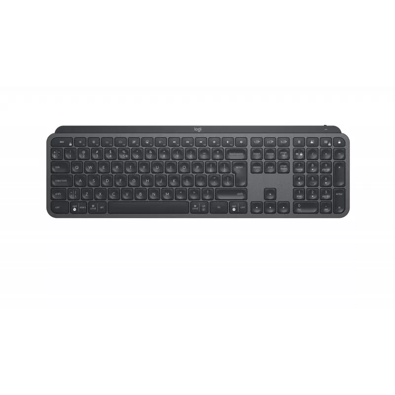 Logitech MX Keys for Business - Tastiera - retroilluminata - wireless - Bluetooth, 2,4 GHz - QWERTY - GB - Graphite (920-010250)