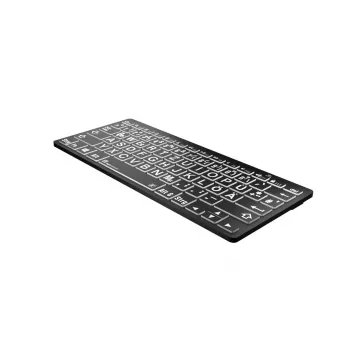 Logickeyboard tastiera universale Bluetooth LKB-LPWB-BTPC-DE QWERTZ tedesco nero