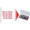 Set di coppiglie ks tools 1000 pezzi 970.0330 — assortimento con 1000 coppiglie di sicurezza