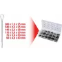Set di coppiglie ks tools 1000 pezzi 970.0330 — assortimento con 1000 coppiglie di sicurezza