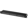 Patch panel helos 146868 — rackmount RJ-45 24 porte