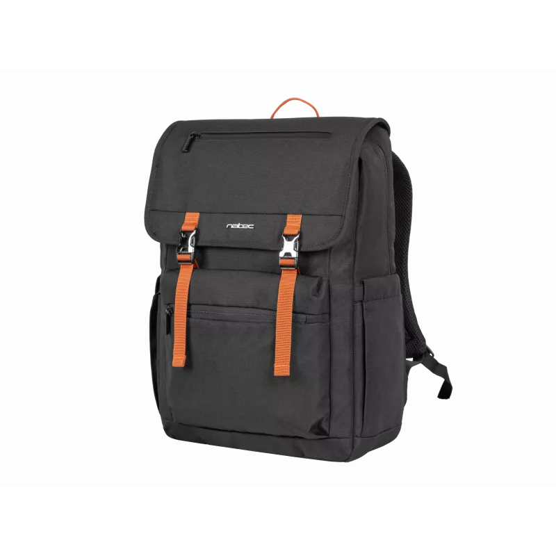 NATEC Niala Ginger Orange 39,6 cm (15,6) zaino nero