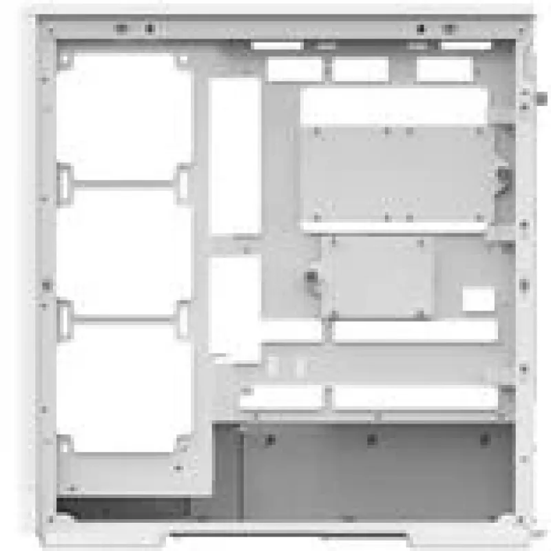 Case per computer AEROCOOL D520A midi-tower ATX vetro temperato RGB — bianco
