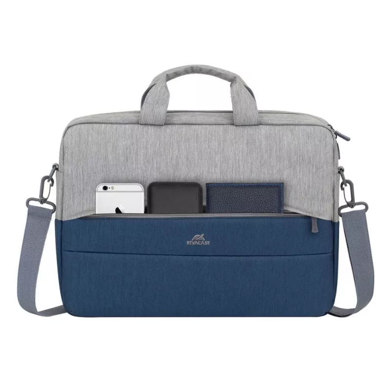 Rivacase 7532 39,6 cm (15.6) cartella blu, grigio