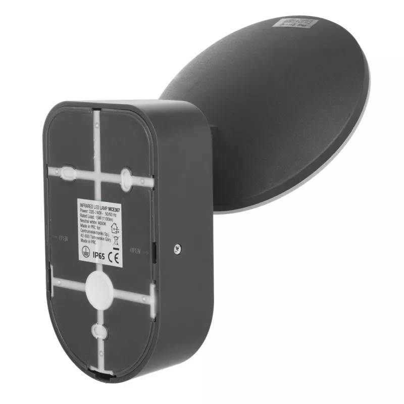 Lampada da parete LED MACLEAN MCE367 con sensore PIR, lampada da parete per esterni con rilevatore di movimento