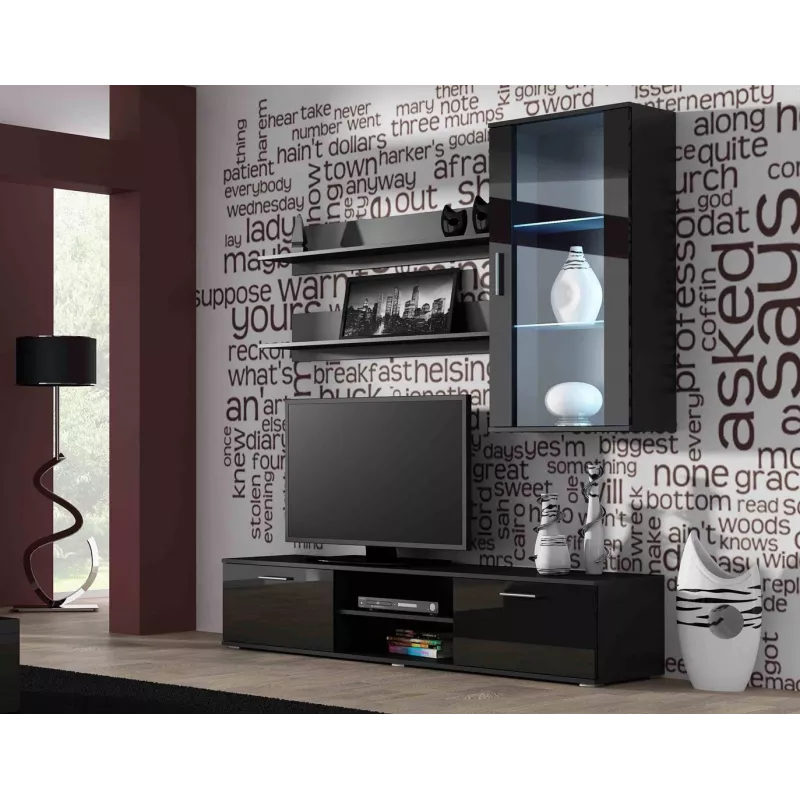 Cama supporto TV SOHO 180 nero/nero lucido