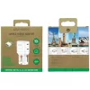Caricabatterie da viaggio World 65W USB-C + USB-A bianco