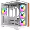 Case Midi Tower Thermaltake View 380 WS ARGB bianco