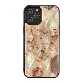 Custodia iKins per Apple iPhone 12 Pro Max – motivo marmo rosa