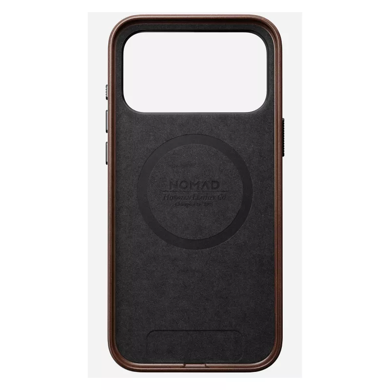 Custodia per cellulare Nomad Traditional Leather Case per iPhone 17 Pro Max, pelle/alluminio/microfibra, adatta per 6,9
