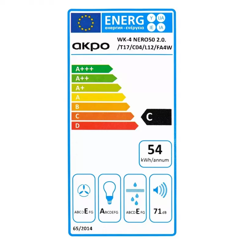 AKPO WK-4 Black LINE 2.0 60 nero T300 LED cappa lineare/attuatore
