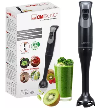 Frullatore a immersione CLATRONIC SM 3824 – 600 W, 2 velocità, lama in acciaio inox, nero