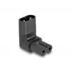 Adattatore di rete DeLOCK IEC 60320 C8 a presa C7 2,5 A 90° nero