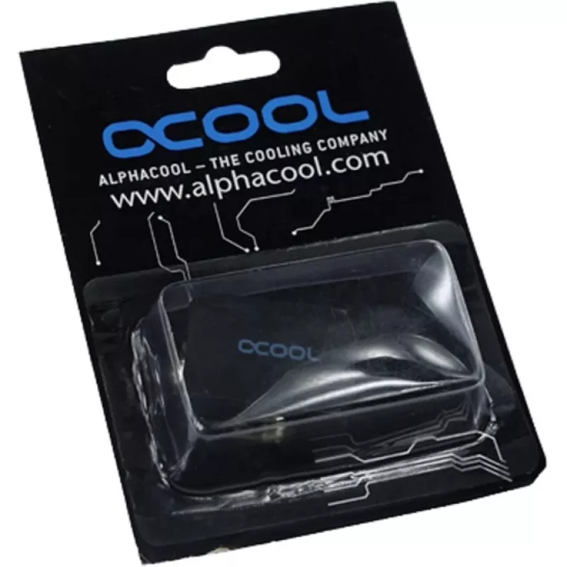 Alphacool HF Anschlussterminal TEE raccordo a T tondo G1/4 - Deep Black (17030)