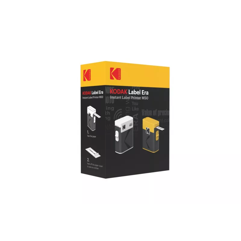 Bundle cartucce per etichettatrice Kodak M50 Label Era, cartuccia di ricambio gialla M50Y con 13 rotoli di etichette
