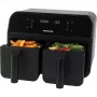 Friggitrice ad aria Petra PT4750BLKVDEEU7, doppia camera, capacità 3,7 L, nero