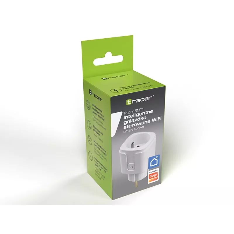 Tracer SMT1 presa smart Wi-Fi (47426), Tuya Smart, bianca