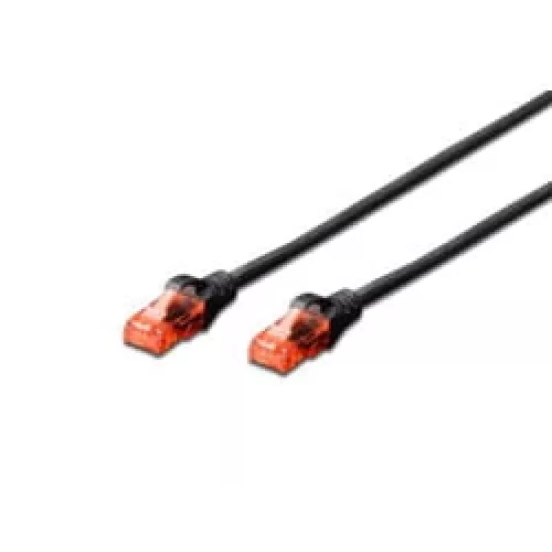 Cavo di rete Digitus CAT 6 U/UTP RJ-45 Cat6 2m nero