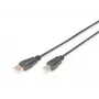 Digitus ASSMANN - cavo USB - USB Type-A, 4 poli (M) - USB Type-B, 4 poli (M) - 50 cm (USB/USB 2.0) - nero (AK-300105-005-S)