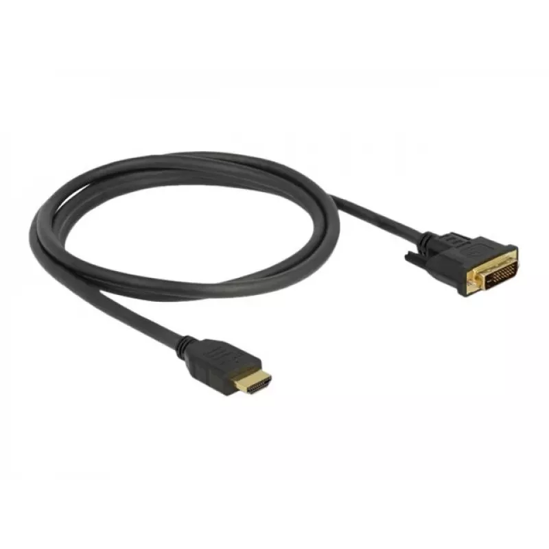 Adattatore cavo video DeLOCK 85653 1,5 m HDMI Type-A DVI nero