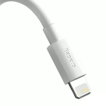 Cavo per cellulare Baseus TZCALZJ-02 bianco 1,5 m USB A Lightning